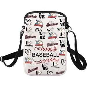 Women’s Baseball Crossbody Bag Small Cell Phone Purse for Gifts and Outdoor Use